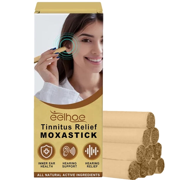 10PCS Moxa Roll Moxibustion Tinnitus Relief Pure Mugwort Sticks Moxa Stick Rolls