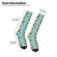 thumbnail image 4 of Fotbe Sunflowers And Bees print Women's Men's Novelty Crew Socks Cotton Socks Knee High Socks for Walking,Running,Nurses,Pregnancy, 4 of 8