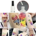 thumbnail image 3 of ziyahi Christmas Glitter Tattoo Kits Template Flash Rhinestone Glitter Shine Flash Powder Temporary Tattoo Set Face Body Painting Art Tools Type 2, 3 of 9