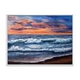 thumbnail image 1 of Designart Coucher de soleil sur l'océan bleu II ART MURAL À CADRE FLOTTÉ, 1 of 4