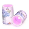 thumbnail image 2 of 2 PCS Flameless Candles with Remote Timer LED Battery Operated Flickering Candle Light for Wedding Table Home Decoration Gifts Hydrangeas and Butterflies, 2 of 7