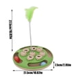 thumbnail image 2 of Pet Treat Dispenser Toy, Interactive Rotating Puzzle Feeder for Dogs and Cats, Foraging Sniffing Toy, Mentally Stimulating IQ Training Slow Feeder Base, 2 of 6