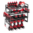 thumbnail image 1 of Organizador de herramientas electricas VEVOR de pared con 4 niveles para taladros y 4 soportes para taladros, 1 of 9