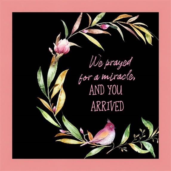 Great Art Now We Prayed for a Miracle by Ramona Murdock, Framed Wall Art, 14W x 14H