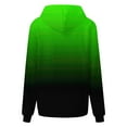 thumbnail image 5 of QUINDOS Womens Hoodies with Zippers Drop Shoulder Womens Sweatshirts Casual Long Sleeve Gradient Color Crew Neck Pullover Tops, 5 of 7