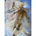 thumbnail image 2 of Lund, Denton 12x14 White Modern Wood Framed Museum Art Print Titled - The Eagle Dancer, 2 of 4