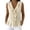 Light yellow, variant on Comdrip 2026 Casual Dressy Sleeveless V Neck Ruffle Tank Tops Women Breathable Comfortable Trendy Summer Ladies Business Button Dot Casual Work Blouses Black L