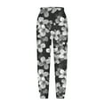 thumbnail image 4 of Taqqpue Women Floral Pants Casual Printed Elastic Waist Drawstring Pants Loose Fit Plus Size Trousers for Women, 4 of 4