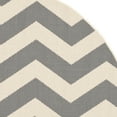 thumbnail image 6 of SAFAVIEH Courtyard Ayden Chevron Indoor/Outdoor Area Rug, 7'10" x 7'10" Round, Grey/Beige, 6 of 7
