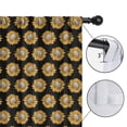 thumbnail image 4 of Blackout Kids Curtains,Black Sunflower Childrens Insulated Curtains Set Of 2,Bedroom Essentials,Toddler Room Decor 42x54in(106x137cm), 4 of 4