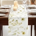 thumbnail image 3 of Table Runners 72 Inches Long Dress Scarves, Yellow Spring Floral Farmhouse Kitchen/Dining Table Runner, Coffee Tablerunners, Summer Flowers Botanical Elegant 14x72 Inch, 3 of 9