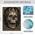 thumbnail image 3 of Diamond Art Kit for Adults, Intricate Skull Art Royal Crown Diamond Painting for Adults Beginners, DIY Diamond Art Painting Kits, 5D Diamond Painting Crafts for Home Decor 12x16 Frameless, 3 of 7