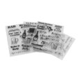 thumbnail image 3 of Sellos transparentes, 4 piezas de sellos transparentes, juego de sellos transparentes, sellos de goma transparentes, muy recomendados, 3 of 14