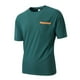 thumbnail image 4 of Tops para hombre, blusas y camisas de manga corta con cuello redondo para hombre, blusas versátiles de moda para hombre, de color liso, con bolsillos, de manga corta y cuello redondo, abrigo de poliés, 4 of 7