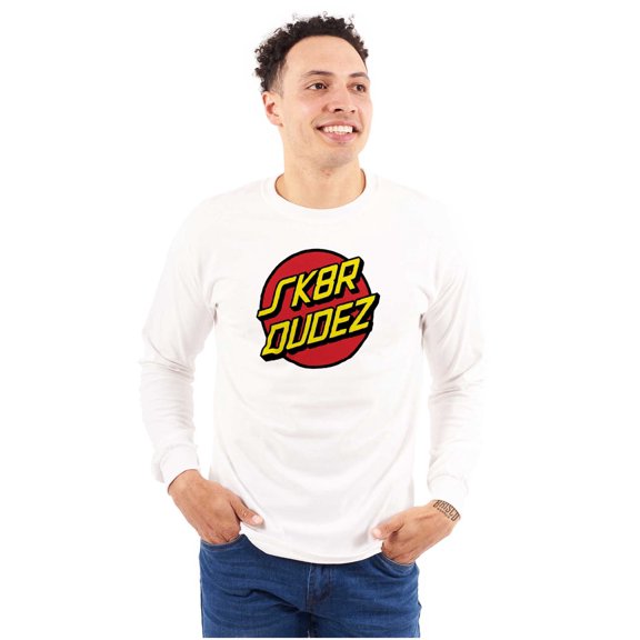 SK8R Dudez Skateboarding Slang Men's Long Sleeve Tee T Shirt Brisco Brands S