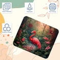 thumbnail image 3 of Flamingo Square 8.3x9.8 Inch Non-Slip Rubber Bottom Printed Desk Mat Gaming Mousepad Mouse Mat for Office and Gaming, 3 of 6