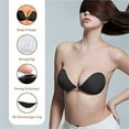 thumbnail image 3 of Sticky Bra, Self Adhesive Bra, Invisible Strapless Reusable Silicone Bra, Sticky Push Up Backless Bras for Women, 3 of 7