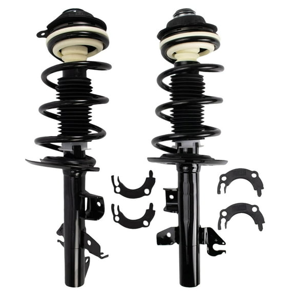 TRQ Front Strut & Coil Spring Assembly Set Driver & Passenger Sides Fits Select 14-22 Jeep Cherokee