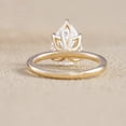 thumbnail image 2 of Cora Jewellery 2.5CT Tulip Floral Setting Pear Moissanite Solitaire Engagement Ring For Women , 14K Yellow Gold, 2 of 6