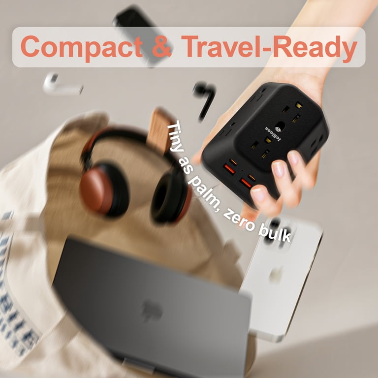 JcBlaon Multi Plug Surge Protector with 4 USB Ports photo 8