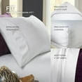 thumbnail image 4 of New Purecare Bamboo Elemnet Terrene Premium Full White Sheet Set, 4 of 5