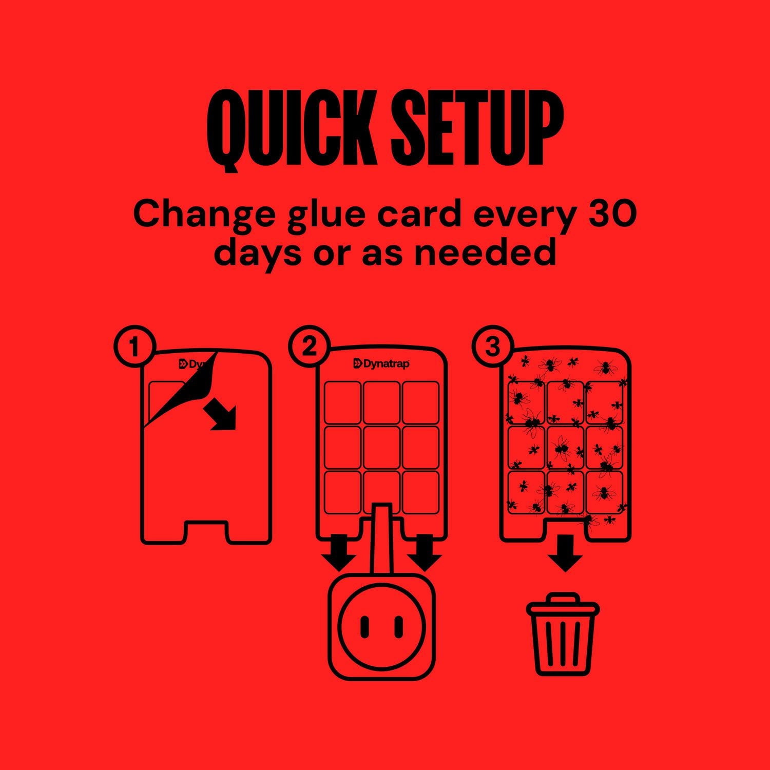 Dynatrap Glue Card Refills for Indoor Fly Trap