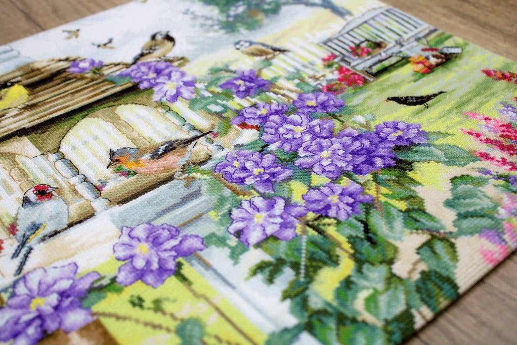 Letistitch Bird Garden Counted Cross-Stitch Kit