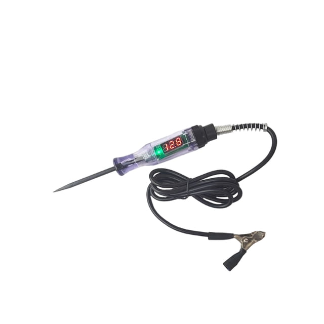 Riwesomey Probador de voltaje de coche, pluma, voltímetro automático, sonda de prueba, Detector, detección portátil, reparación profesional, Herramientas de reparación de automóviles Digital