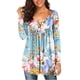 thumbnail image 2 of Camiseta suelta estampada a la moda para mujer, blusa de manga larga, cuello redondo, camisetas informales Pompotops  FGAJ5661, 2 of 6