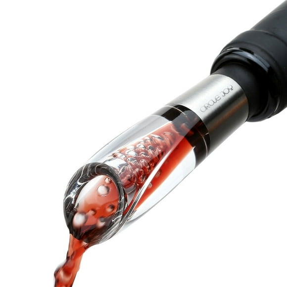 CIRCLE JOY Fast Wine Decanter Stainless Steel Wine Pouring Tools Mini Red Wine Bottle Aerator