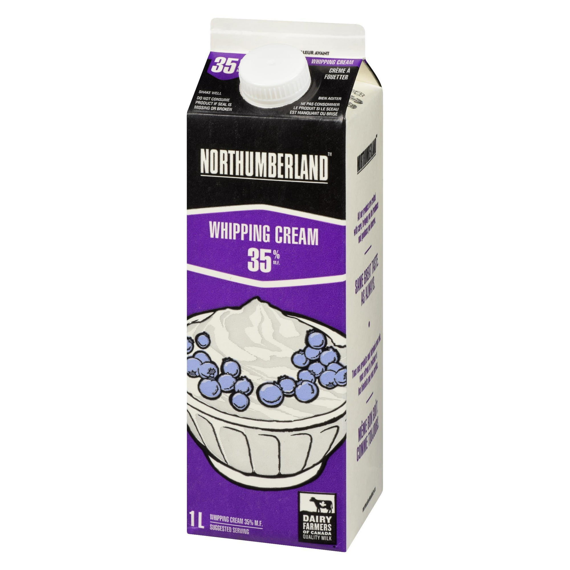 Crème à fouetter 35 % Northumberland 1 litre