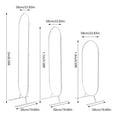 thumbnail image 2 of 3* Oval Backdrop Stands Wedding Arch Stand Metal Holder Backdrop Stands Garden Flower Rack, 2 of 17