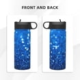 thumbnail image 3 of Sikiie A Blue Glitter Print 18OZ Insulated Straw Cup, Portable Leak-proof Sports Water Bottle, Stainless Steel Water Cup Suitable for Home and Outdoor, 3 of 8
