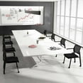 thumbnail image 3 of Costway Conference Chairs Set of 2 Stackable Office Guest Mesh Chair Waiting Room Wheels, 3 of 10