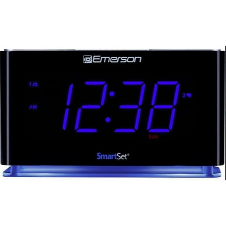 Emerson SmartSet Dual Alarm Clock Radio with Bluetooth Speaker, Large LED Display and Night Light, CKS1507