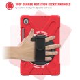 thumbnail image 5 of for Samsung Galaxy Tab S6 Lite Case 10.4 inch SM-P610/P613/P615/P619, 360 Hand Strap, Shoulder Strap, Kickstand, Rugged Drop Protection, Red, 5 of 6