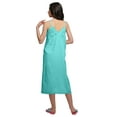 thumbnail image 5 of Moomaya WoMen's Solid Spaghetti Strap Nightdress Knee Length Sleepwear Gown, 5 of 6