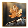 thumbnail image 2 of Designart "Reduction In Russet Brown Leaves" Leaves Floater Framed Canvas Wall Art, 2 of 5