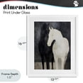thumbnail image 4 of Stupell Industries Transitional Equine Twins Of Wind White Framed Print Under Glass, 13 x 16, by Svetlana Aleynikova, 4 of 8