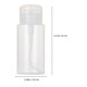 thumbnail image 2 of 3pcs Makeup Remover Bottles Empty Pump Bottle Empty Travel Bottle Plastic Press Bottle for Female 200ml, 2 of 2