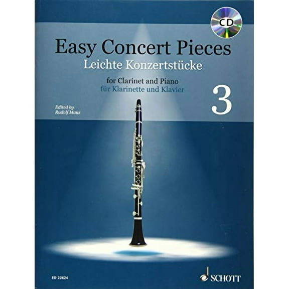 EASY CONCERT PIECES: 14 PIECES FROM 4 CENTURIES CLARINET AND PIANO BOOK/CD