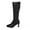 Black, variant on PEASKJP Women's Tall Boots Knee High Riding Combat Comfortable Gothic Motorcycle Boots for Women with Zipper Chunky Heel, Black 40