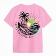 thumbnail image 5 of NOLDARES Girls Short Sleeve print T Shirts Athletic Crewneck Basic Tees for Kids(Pink,11-12 Years), 5 of 6