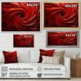 thumbnail image 5 of Designart "Dreamscape Red Abstract Spiral III" Extra Large Abstract Framed Wall Art - Transitional Red Abstract Spirals Living Room Framed Canvas Art, 5 of 7