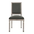 thumbnail image 5 of Modway Court French Vintage Upholstered Fabric Dining Side Chair in Natural Gray, 5 of 8