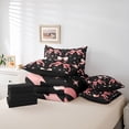 thumbnail image 6 of Homewish Cartoon Pink Bowtie Girl 7-Piece King Bedding Set - Stars Print Princess, 6 of 8