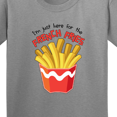 thumbnail image 4 of Inktastic I'm Just Here for the French Fries Youth T-Shirt, 4 of 5