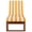 Natural/Yellow Stripe, variant on Safavieh Sophie Eucalyptus Wood Outdoor Lounge Chairs, Natural/Navy
