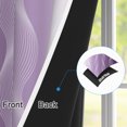 thumbnail image 3 of Ombre Purple Wave Curtains For Bedroom Living Room,2 Panels Set,96 Inch Length,Thermal Insulated Grommet Top Window Drapes, 3 of 8