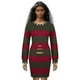 thumbnail image 3 of Horrific Cosplay Sweater Dresses Red Green Striped Outfits One-piece Dress Halloween Cosplay Costumes for Men Women High Quality, 3 of 5